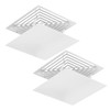 COHEALI 2pcs Air Conditioner Windshield Deflector Square Ceiling Vent Cover