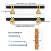 Haliwu 10 Pack Black Cabinet Pulls, Black&Gold Cabinet Handles, Square