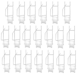 20 Pack Tomato Trellis Roller Hooks with 49.2FT String for Tomato,Plant, Greenhouse,Flower Vine Twine Crop Trellis Kit Plant Roller Hook