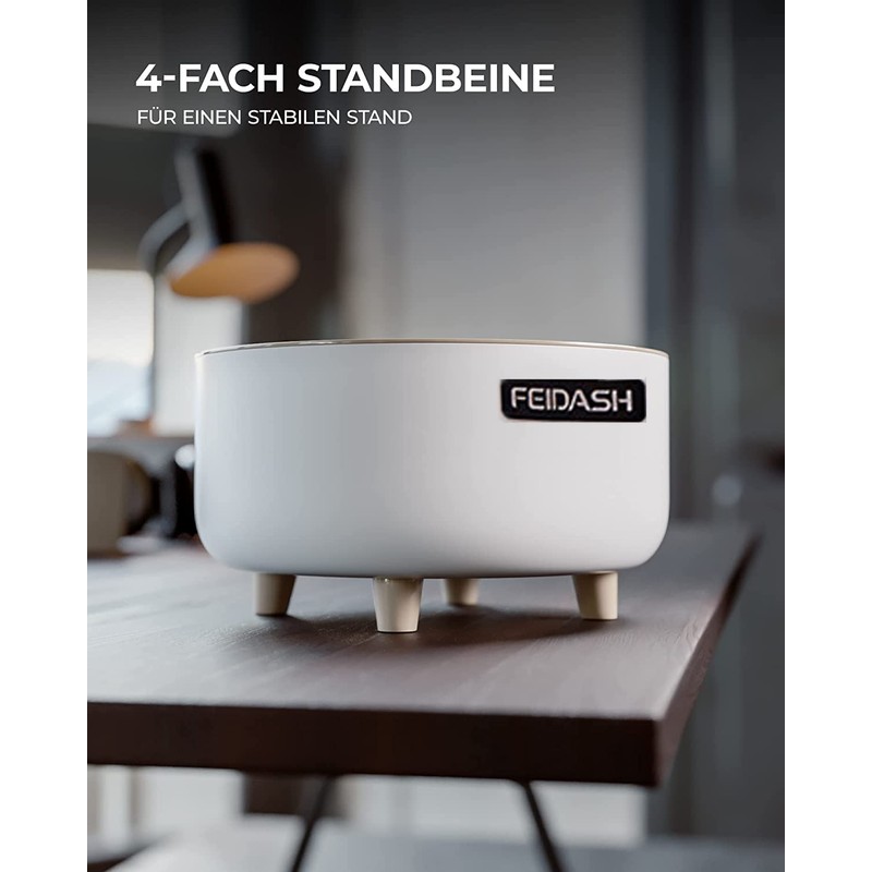 Table Bin with Lid in Wood Effect Mini Waste Bin