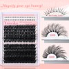 Yaiseiko Fluffy Eyelash Clusters with Bottom Lashes 14-25mm Volume Lash