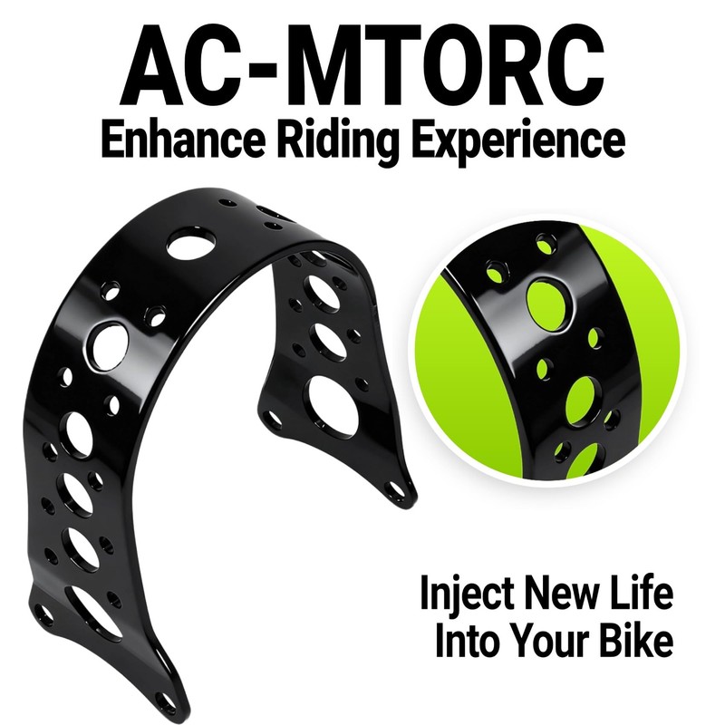 AC-MTORC Black Front Fork Brace Tracker Narrow for Harley Sportster