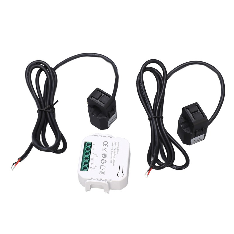 WiFi Smart Energy Monitor Single Phase Clamp Electricity Meter 100‑240V