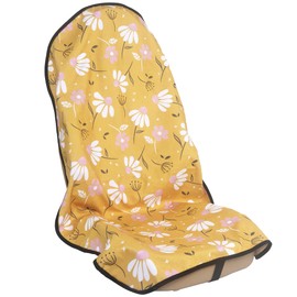 LoyaGour Car Seat Cover Protector Front Seats,for Gym Workout,Running,Swimming,Beach and Hiking,Waterproof Sweat Towel Bucket Seat Covers for Trucks SUV Jeep (Chamomile and Yellow, 1Pcs)