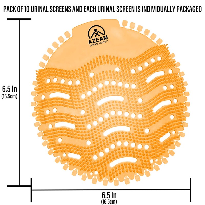 Urinal Screens Deodorizer,10 Packs Urinal Mats Pads Deodorizer for Bathroom,