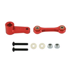 RCAWD ARRMA Servo Horn 25T RC Servo Arm for Arrma 1/7 Infraction Felony Limitless 1/8 Kraton Notorious Outcast Talion and EXB Cars, Aluminium Hopps Upgrade Parts Red