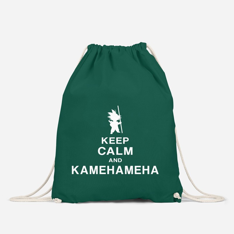 Autiga Gym Bag Keep Calm and Kamehameha Son Goku Dragonball