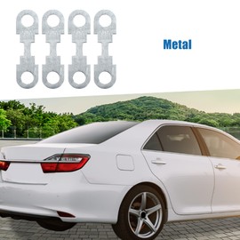 A ABSOPRO 50A Flat Fuse Strip Metal Silver Tone for Car DC 32V (Set of 4)