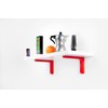 Pair of Coated Metal Shelf Brackets - Corner Brackets Wall