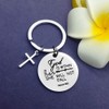 Dabihu Christian Keychain Keyring Religious Verse Gift Prayer Charm Key