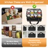 Trunab Mason Jar Storage Bag Insulated 8 Canning Organizer, with