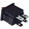 CESS Hull Shape Snap-in KCD1-104 4 Pin ON-Off Switch with