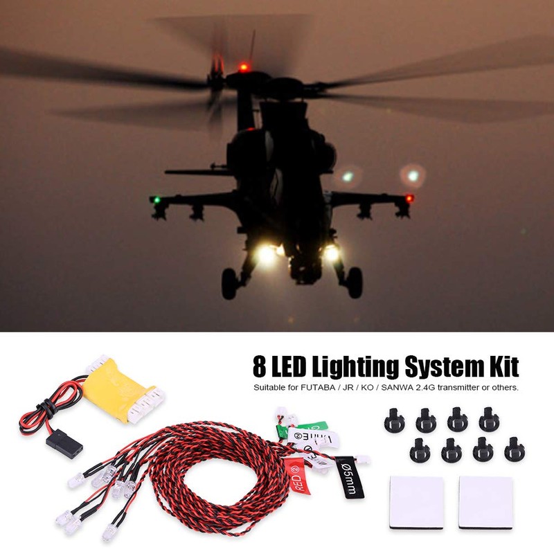 Rc Navigation Light, Rc Airplane Navigation Light Plastic 8 Led