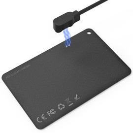 WAFTING Wallet Tracker Card, Rechargeable Smart Card Works with Apple Find My(iOS Only), Bluetooth Finder Card for Wallet, Luggage Tags, 1 Pack