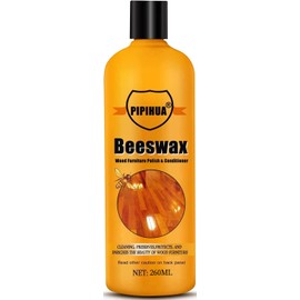 PIPIHUA Beeswax Furniture Polish & Conditioner - Wood Seasoning Beeswax, Furniture Wax Oil for Wood Polish, Cleaner and Restorer, 8.79 Fl Oz