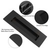 QOPAHI Recessed Door Handles Matt Black Sliding Door Handles, 150mm