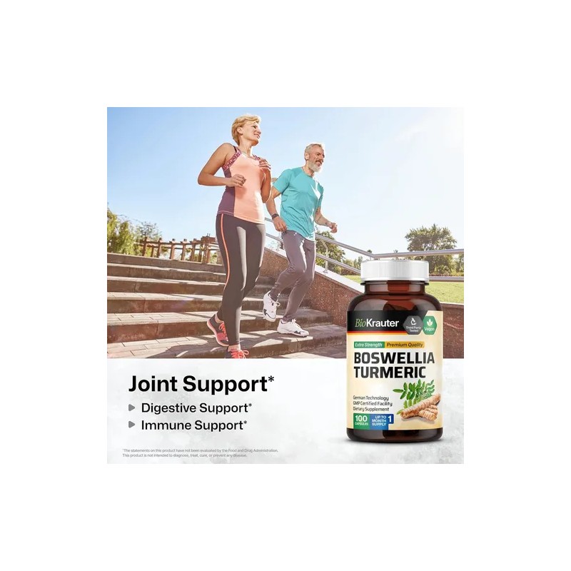 Boswellia Serrata 1000 Mg + Cúrcuma 1000 Mg + Bioperina