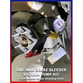Punmew Brake Bleeder Kit 16pcs Brake Bleeder Vacuum Pump Kit with Adapters Hand held Vacuum Pump Test Set for Automotive