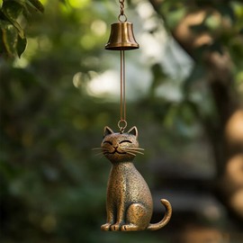 Cat Windchimes | Door Decorations Cat Memorial Wind Chime - Elegant Exquisite Animals Statue Decoration for Outdoor Relaxation Spaces