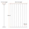 COMOMY Gate Extension 30" Tall, Suitable for 80" /150“/ 198"