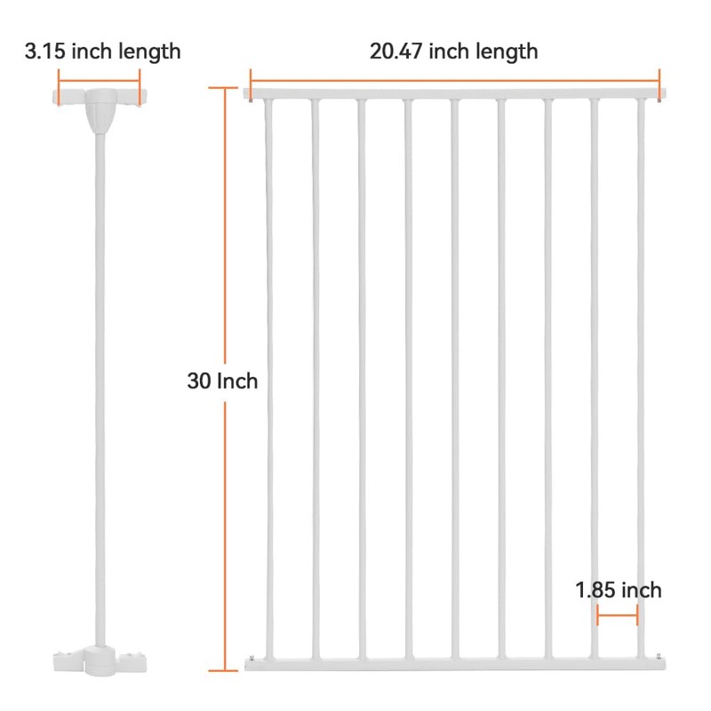 COMOMY Gate Extension 30" Tall, Suitable for 80" /150“/ 198"