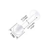KJM Fashion Rook Earrings 1.2 mm 16 g Transparent Bioflex