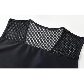The largest selection Mesh Vest Work Vest Uniform Vest, black (solid)