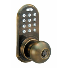 Morning Industry QKK-01AQ Keypad and Remote Control Knob Entry, Antique Brass