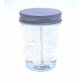 Clear Unscented Mineral Oil Based Long Burning Gel Candle Classic Jar For Home Events and Emergencies Up To 90 Hours 6 oz.