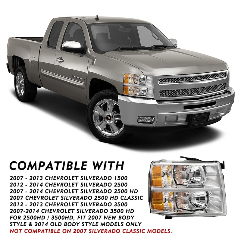 TUSDAR Fits for 2007-2013 Chevy Silverado 1500/2007-2014 Silverado 2500HD 3500HD
