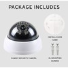 MaximalPower Fake CCTV Security Dummy Dome Camera with Red LED