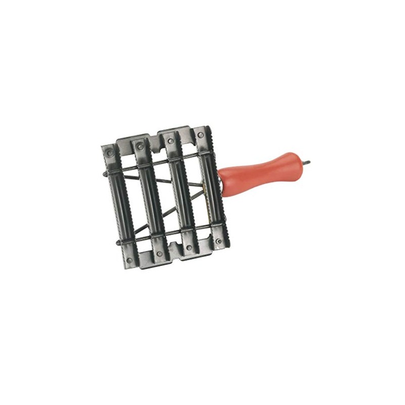 Metal Curry Comb 8 Rows Open Work