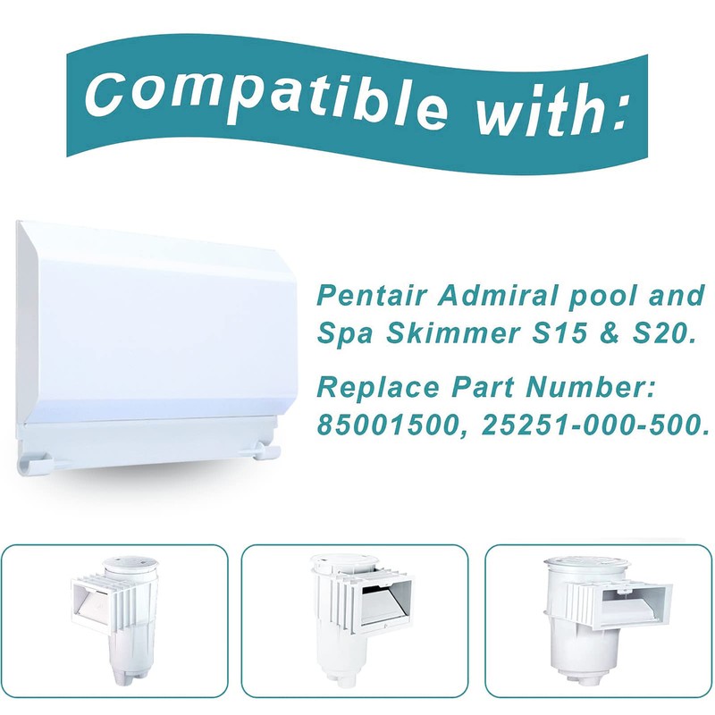 Romansk Pool Skimmer Flapper Door Replacement for Pentair 85001500 Admiral