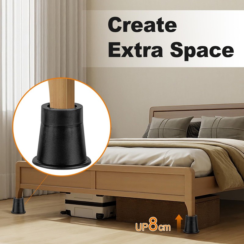 Uping Bedding Adjustable Furniture Riser 3 Inch