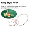 TopHomer 2Pcs Metal Pegboard Organizer Hook Ring Style Orifice Plate