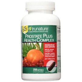 Trunature Saw Palmetto Prostate Health Complex with Zinc, Lycopene and Pumpkin Seed, 250 Softgels
