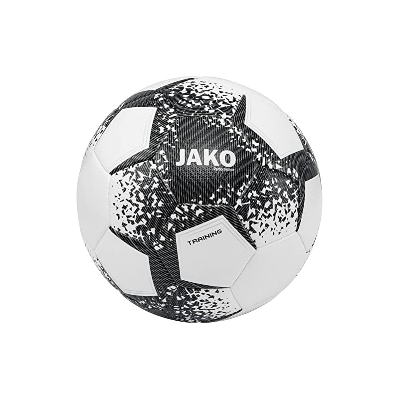 JAKO Unisex Performance Training Ball, White/Black/Stone Grey, 5