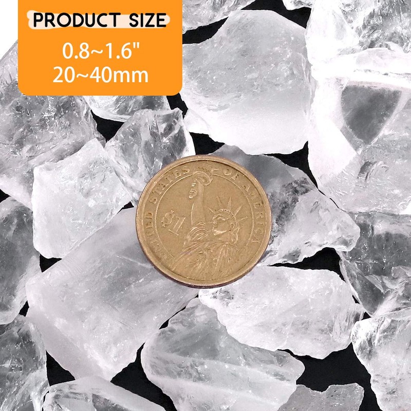 Rustark 1 lb Clear Quartz Stone 1'' Large A Grade