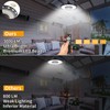 Auzev Shed Lights Solar Powered Indoor Outdoor 3000LM Pendant Light