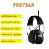AM/FM Radio Headphones 25dB NRR,Noise Reduction Safety Earmuffs,Digital Display Headset,Powered