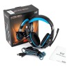 Auriculares gamer alámbricos Kotion Each G9000 black y blue con