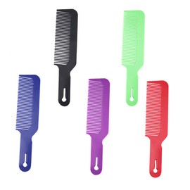 Baluue 5pcs Hand-held Barber Comb for Men Hair Styling Multi-color Tooth Design for Safe Use for Barbers Salons and Personal Grooming