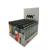 MK 50 Ct MK Plus Five Assorted Color Refillable Lighter
