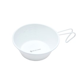 BLUE CAMP Blue Camp Shera Cup, White, Compatible with Direct Fires, Made in Japan, Tsubame Sanjo Shallow Type, 11.8 fl oz (320 ml)