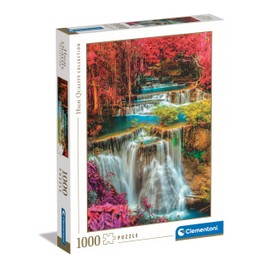 Clementoni Colorful Thai Falls Puzzle, Colección de Alta Calidad, 1000 Piezas, Puzzle Adulto, Fabricado en Italia - 39821