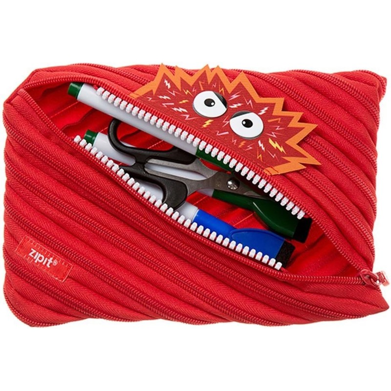 ZIPIT Talking Monstar Big Pencil Case, Red