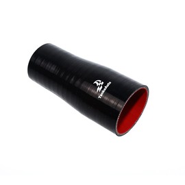 TMKOOL 6" Length High Performance Straight Reducer 2"-2.5" Silicone Hose Coupler Air Intake/Turbo/Intercooler (black, 2"-2.5")