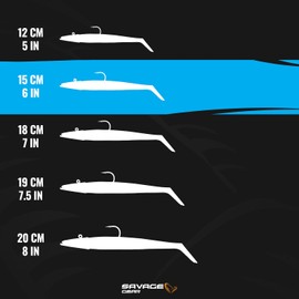 SAVAGE GEAR Sand Eel 6 PULG SEJ160 (2 Piezas)-MO-Murdered out