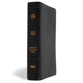 CSB Oswald Chambers Bible, Legacy Edition, Black Premium Goatskin, Full My Utmost for His Highest Devotional, Bible Reading Plan, Commentary, ... Callout Quotes, Easy-to-Read Bible Serif Type