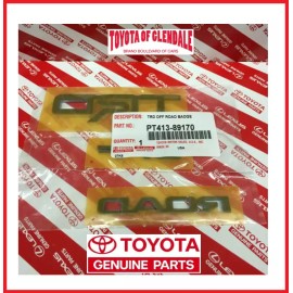 Toyota 2010-2024 TOYOTA 4RUNNER SILVER TRD OFF ROAD BADGE GENUINE OEM PT413-89170